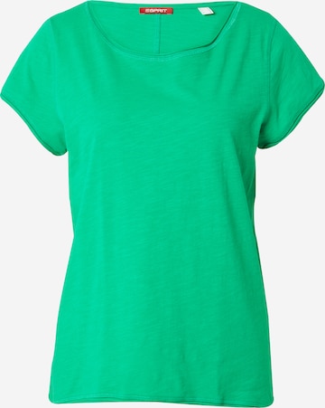 T-shirt ESPRIT en vert : devant