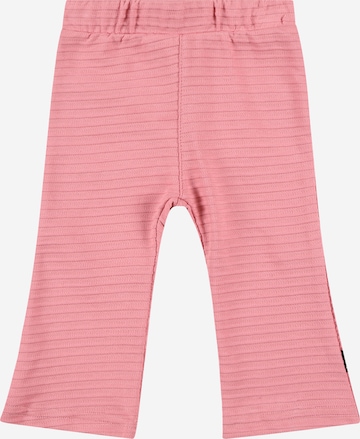 BESS Flared Broek in Roze: voorkant