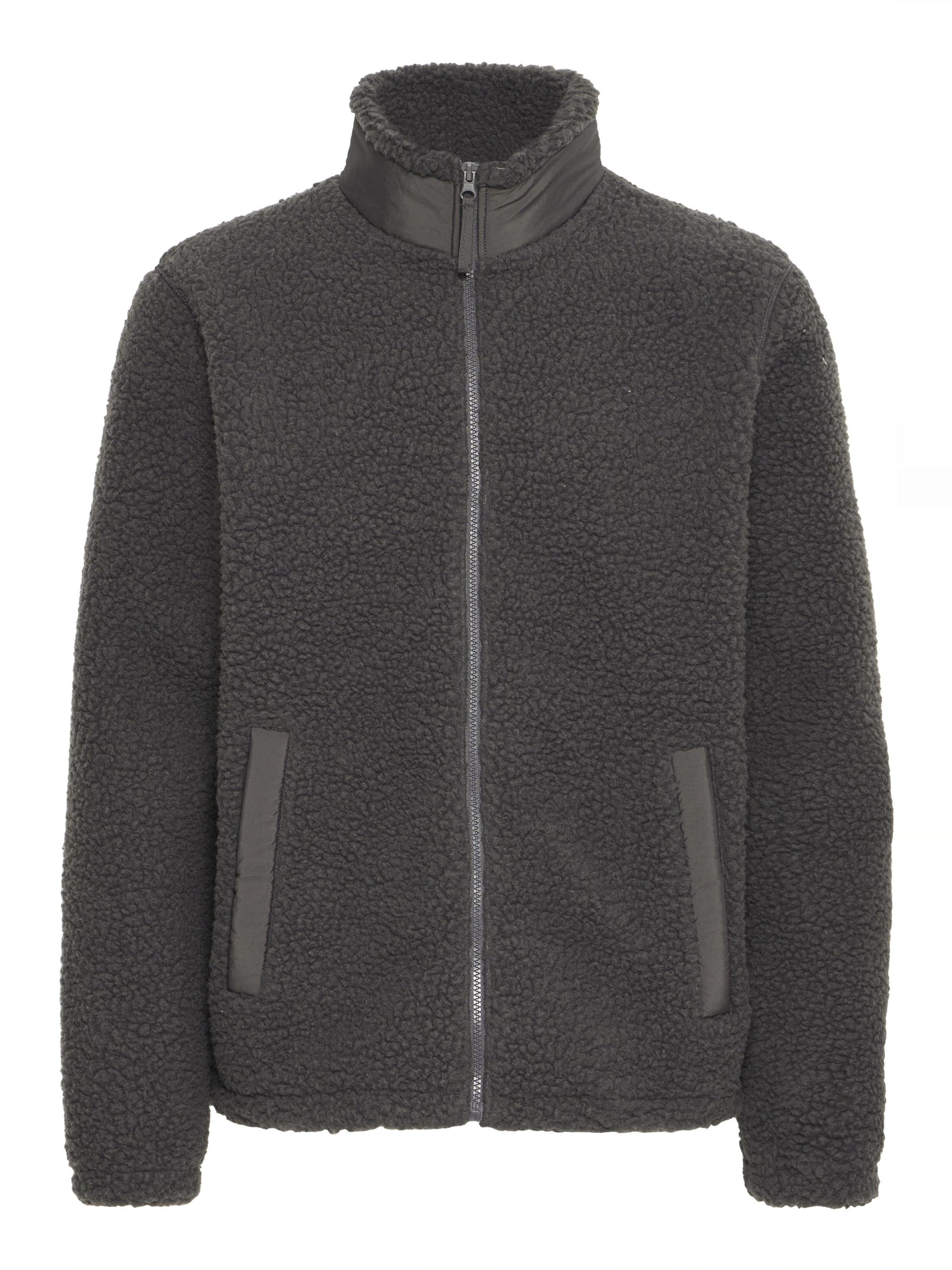 BLEND Fleecejacke 'BHLAURSUS' in Grau: Vorderseite