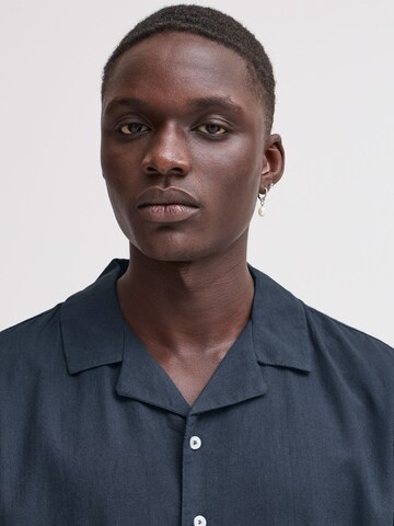 BLEND Regular fit Button Up Shirt 'Bobby' in Blue