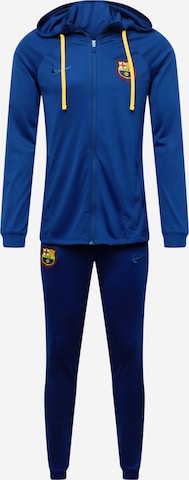 NIKE Trainingspak in Blauw: voorkant