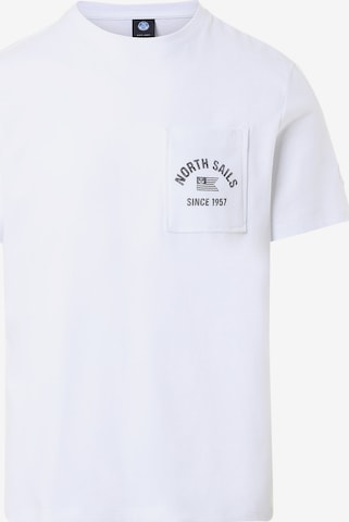 T-Shirt North Sails en blanc : devant