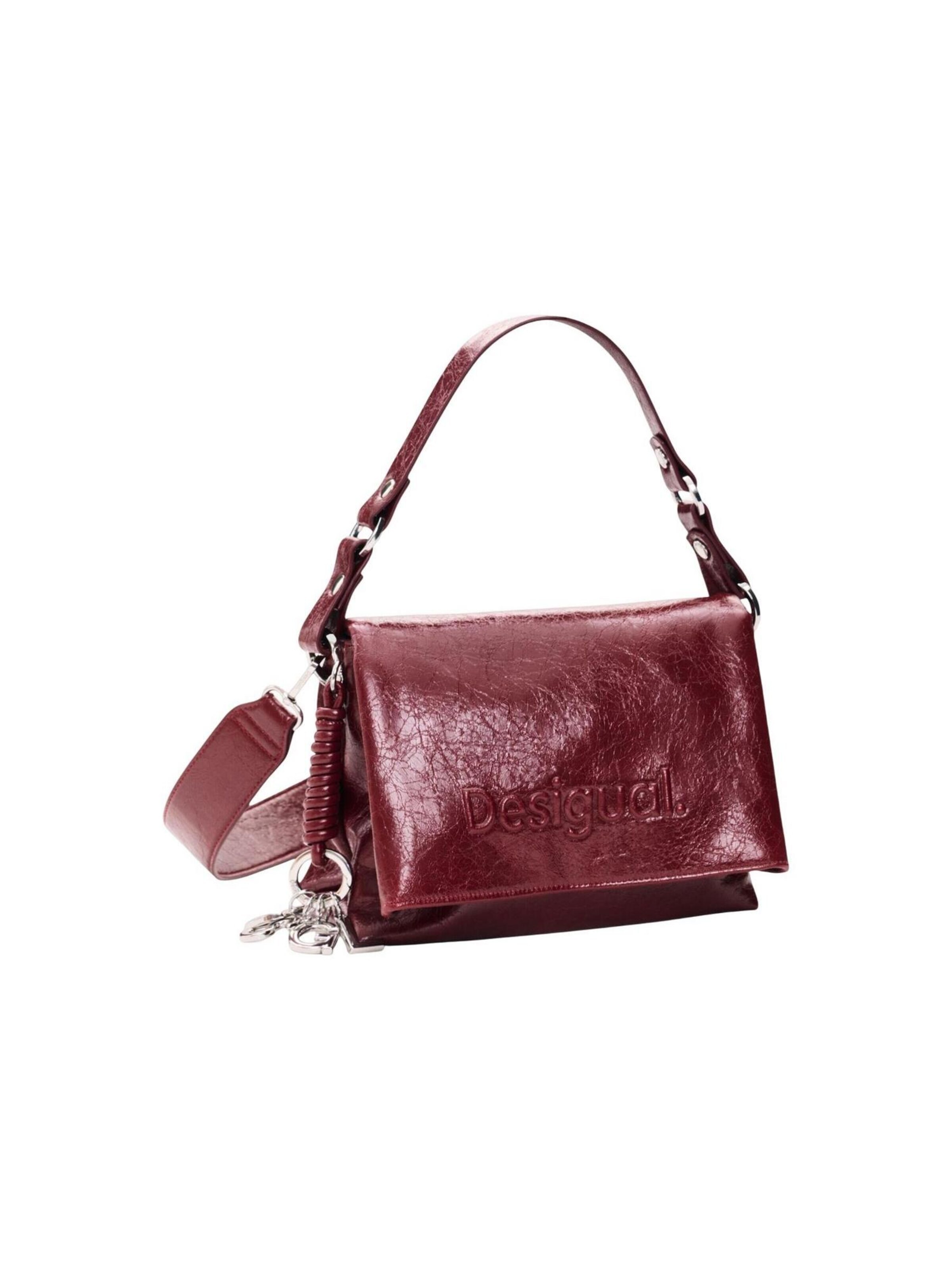 Desigual - Bolso de hombro 'BAG_HALF LOGO VENECIA 4. 26WAXP80' en rojo