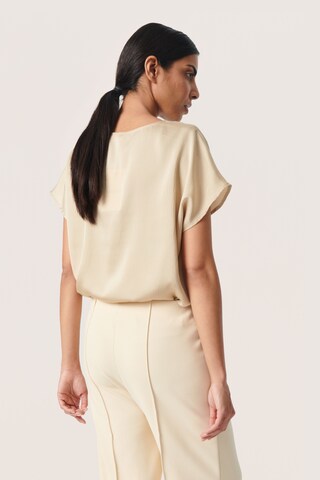 SOAKED IN LUXURY - Blusa 'Loana' en beige