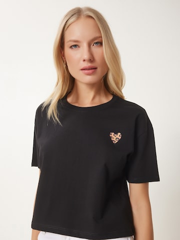 Happiness İstanbul Μπλουζάκι σε μαύρο