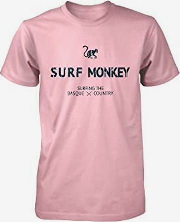Surf Monkey - Camisa em rosa: frente