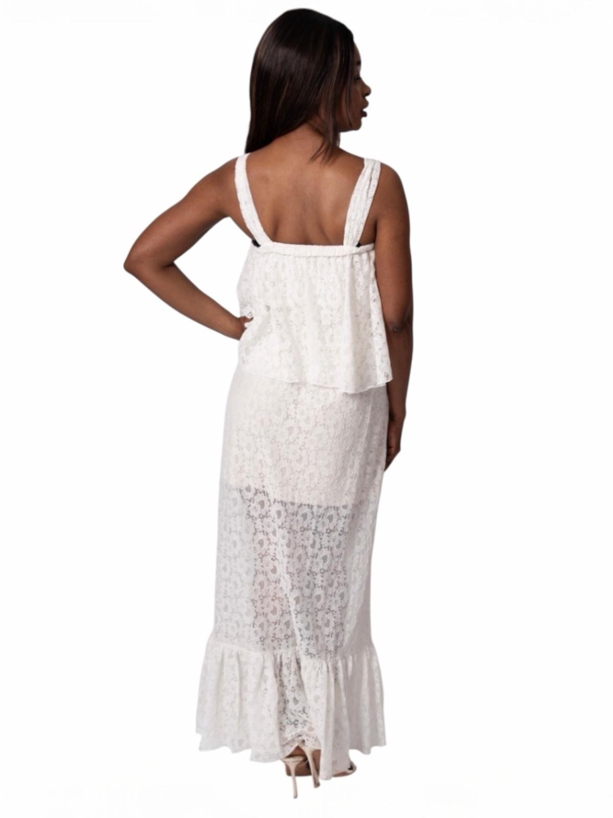 Elena Athanasiadou Zomerjurk in Wit