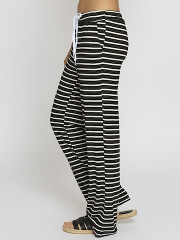 Wide Leg Pantalon 'Sveaa' Lilavie en noir
