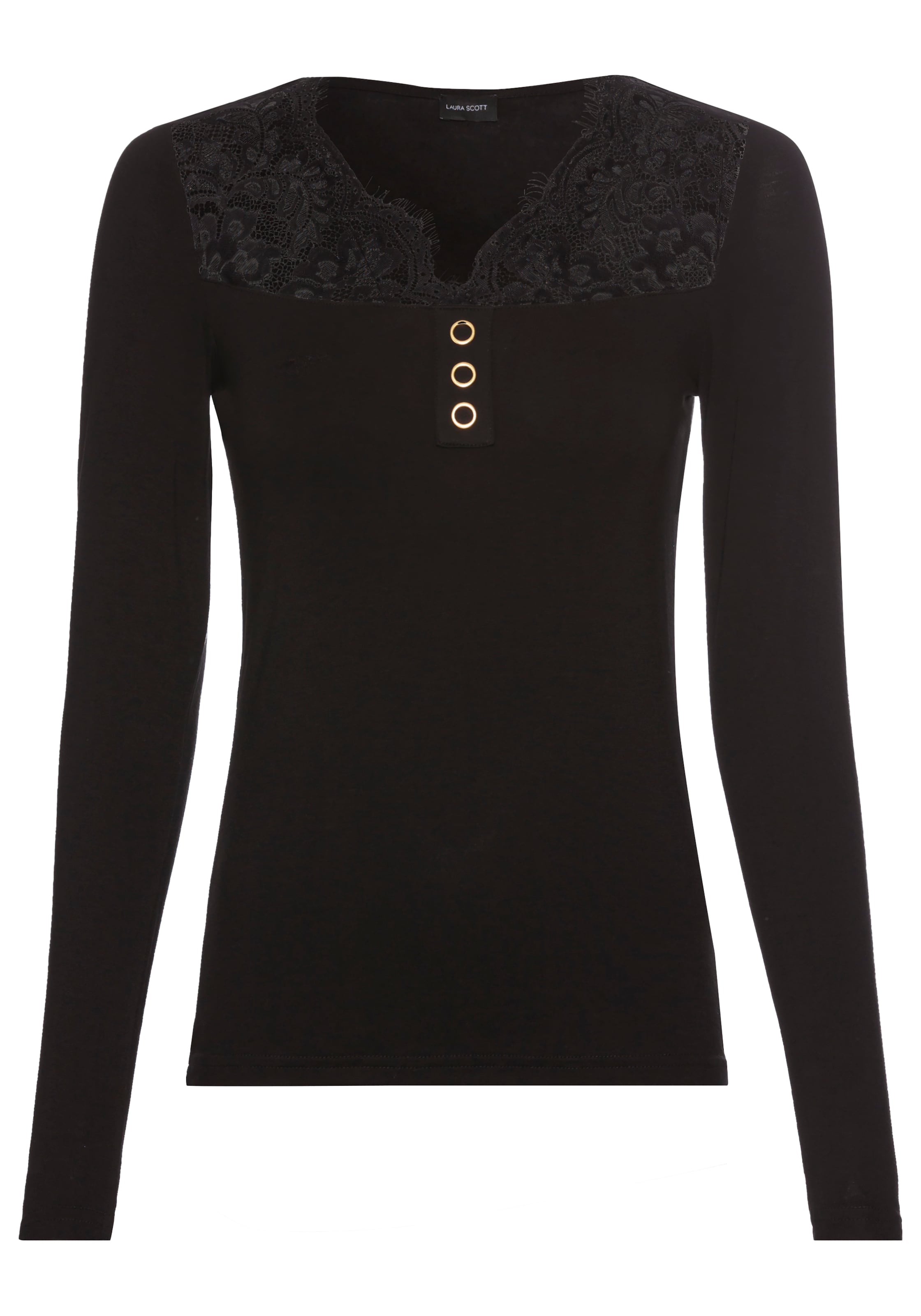 LAURA SCOTT Shirt in Schwarz: Vorderseite