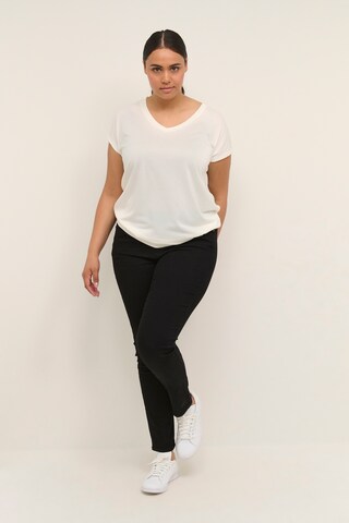 T-shirt KAFFE CURVE en blanc