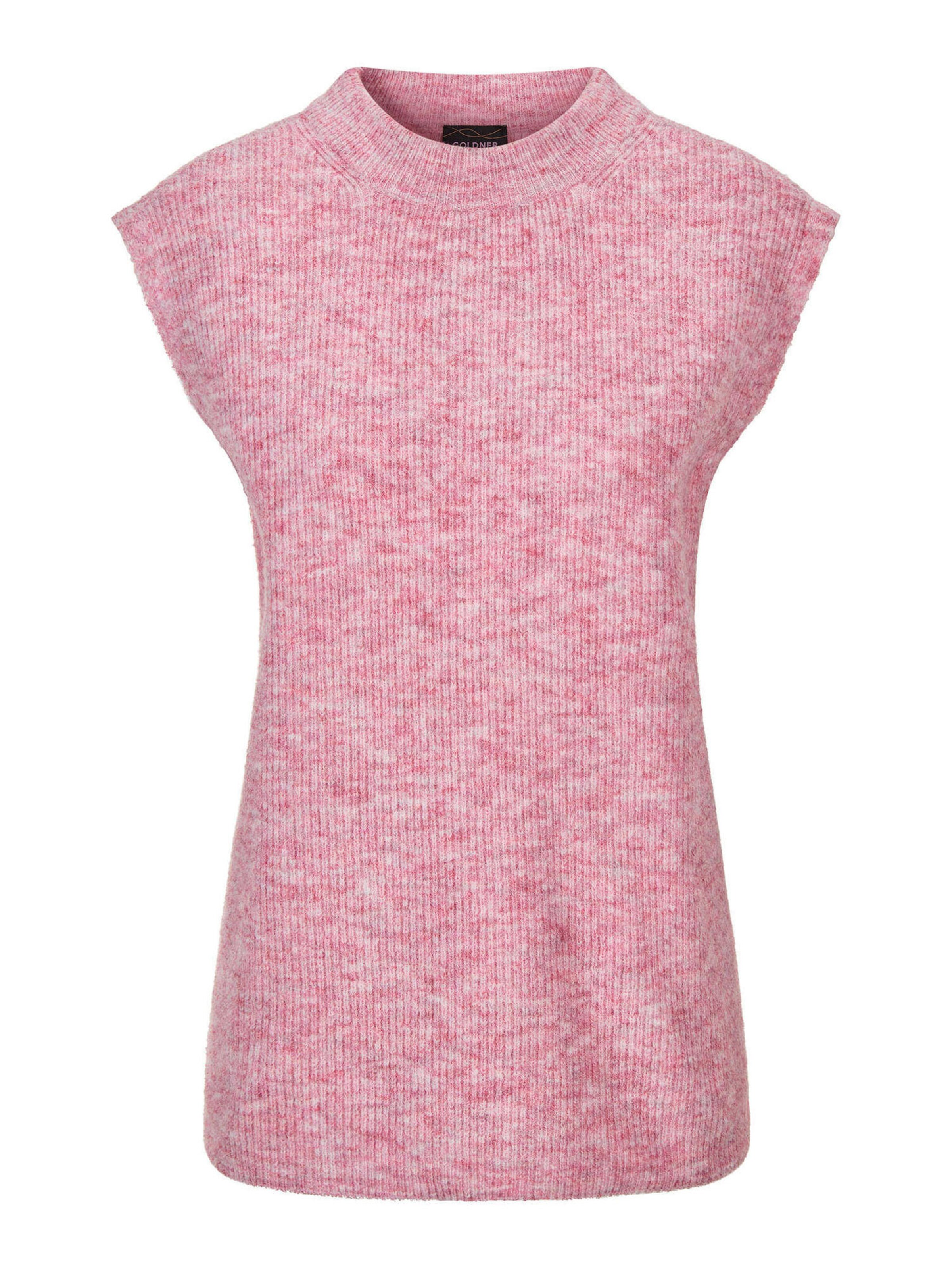 Goldner Pullunder in Pink: Vorderseite