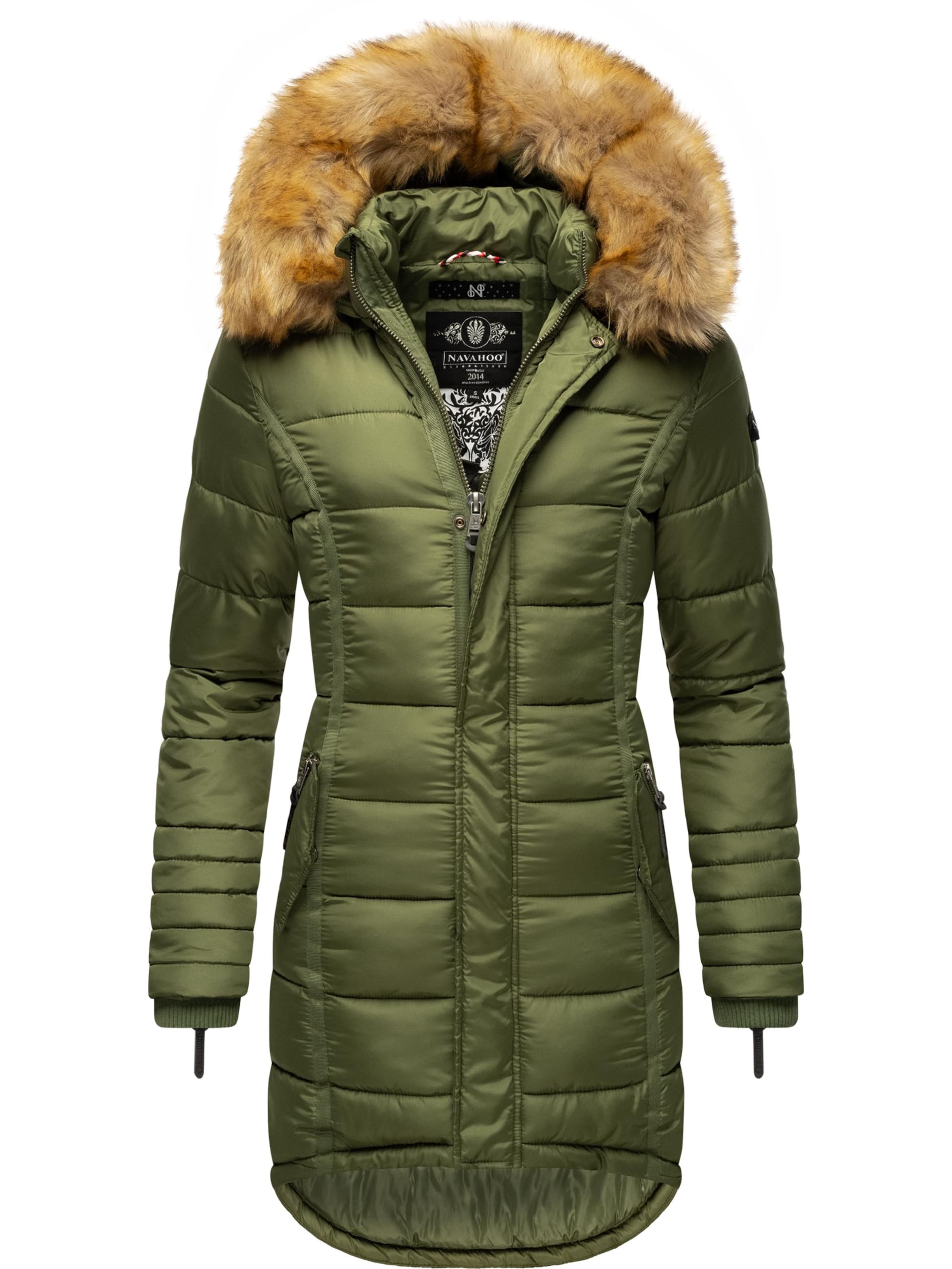 Cappotto invernale 'Papaya' di NAVAHOO in verde: frontale
