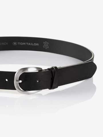 TOM TAILOR - Cinturón 'NANCY' en negro