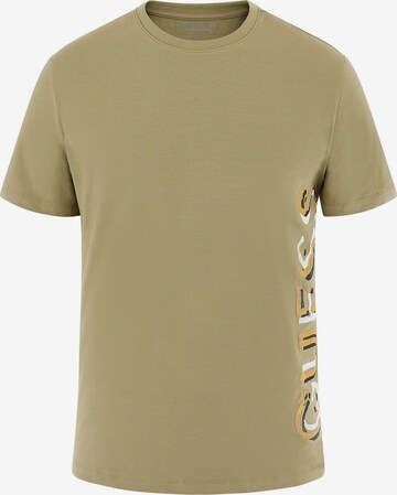 T-Shirt GUESS en marron : devant