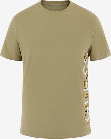 GUESS - Camiseta en marrón: frente