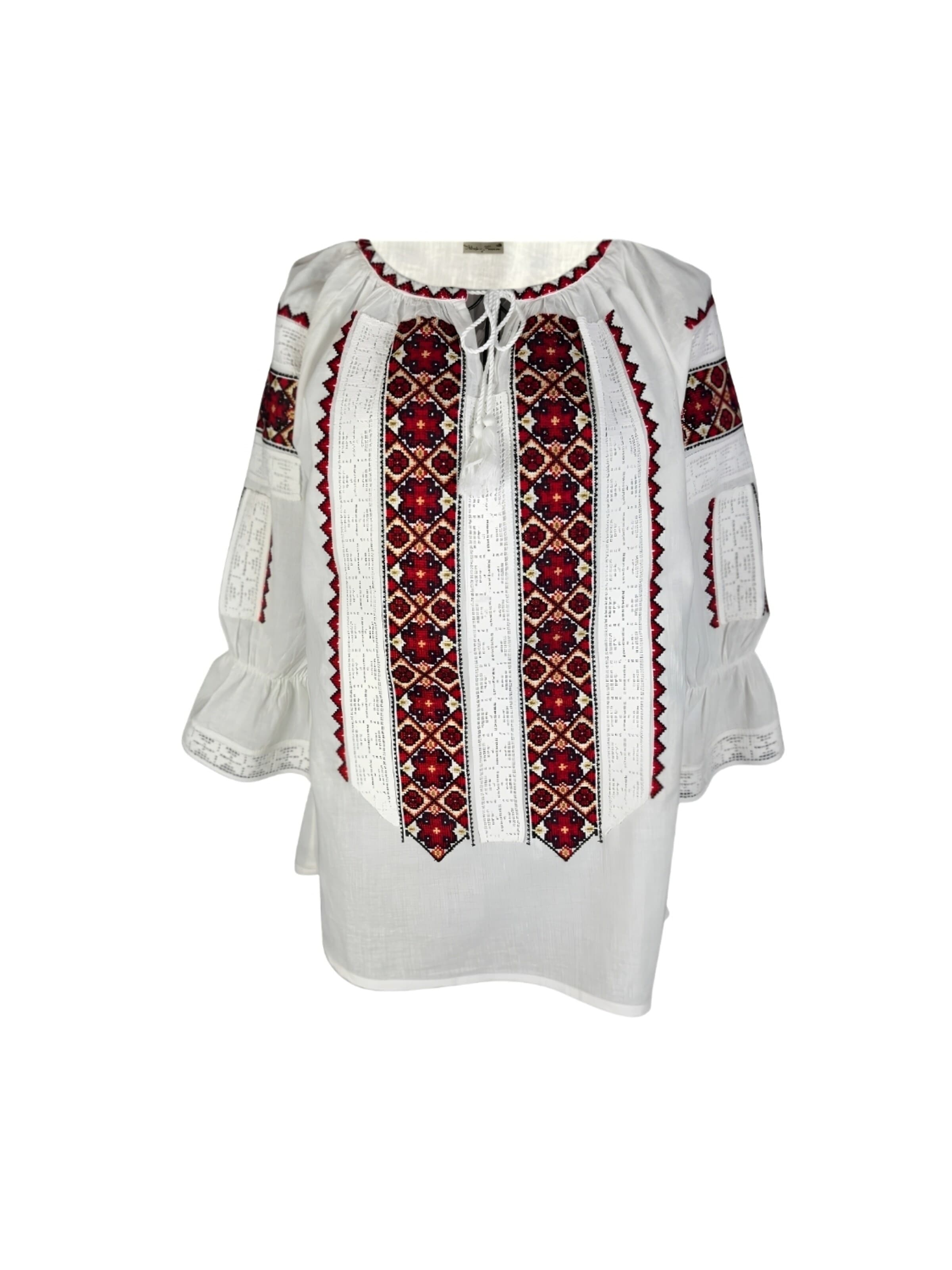 Rody’s forever Bluzka ludowa 'Damenbluse 2IU26 weiß/beige marimea S' w kolorze biały: przód