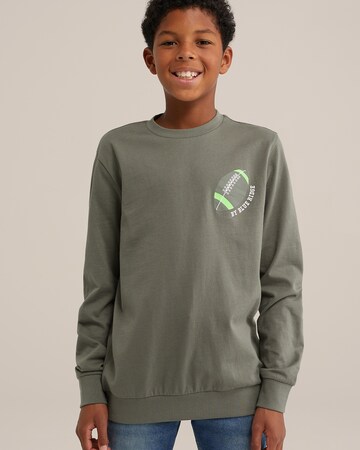 WE Fashion Shirt in Green: front