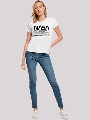 T-shirt 'Space Shuttle' F4NT4STIC en blanc