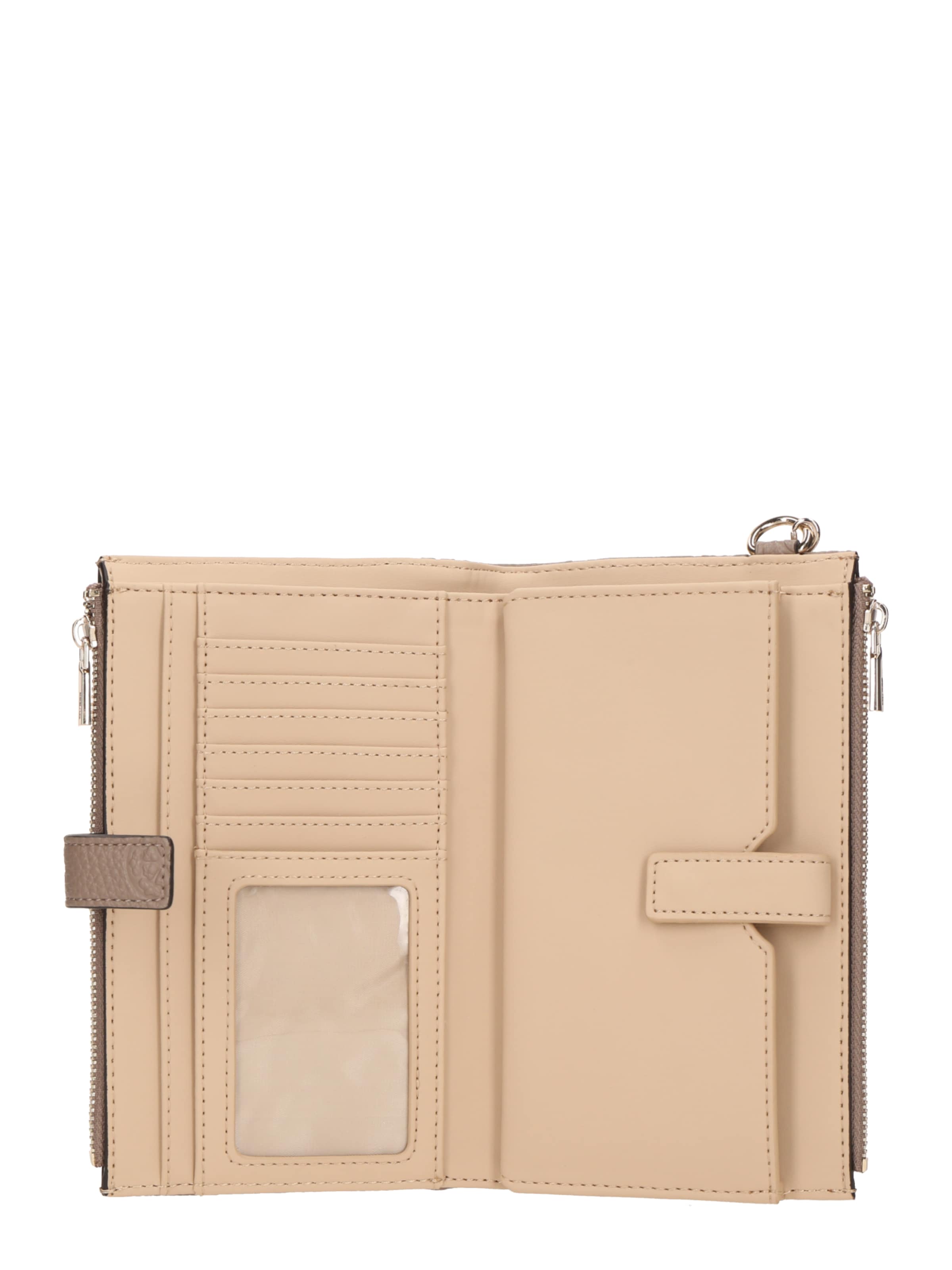 Porte-monnaies 'CRESIDIA II SLG DBL ZIP ORGNZR' GUESS en beige