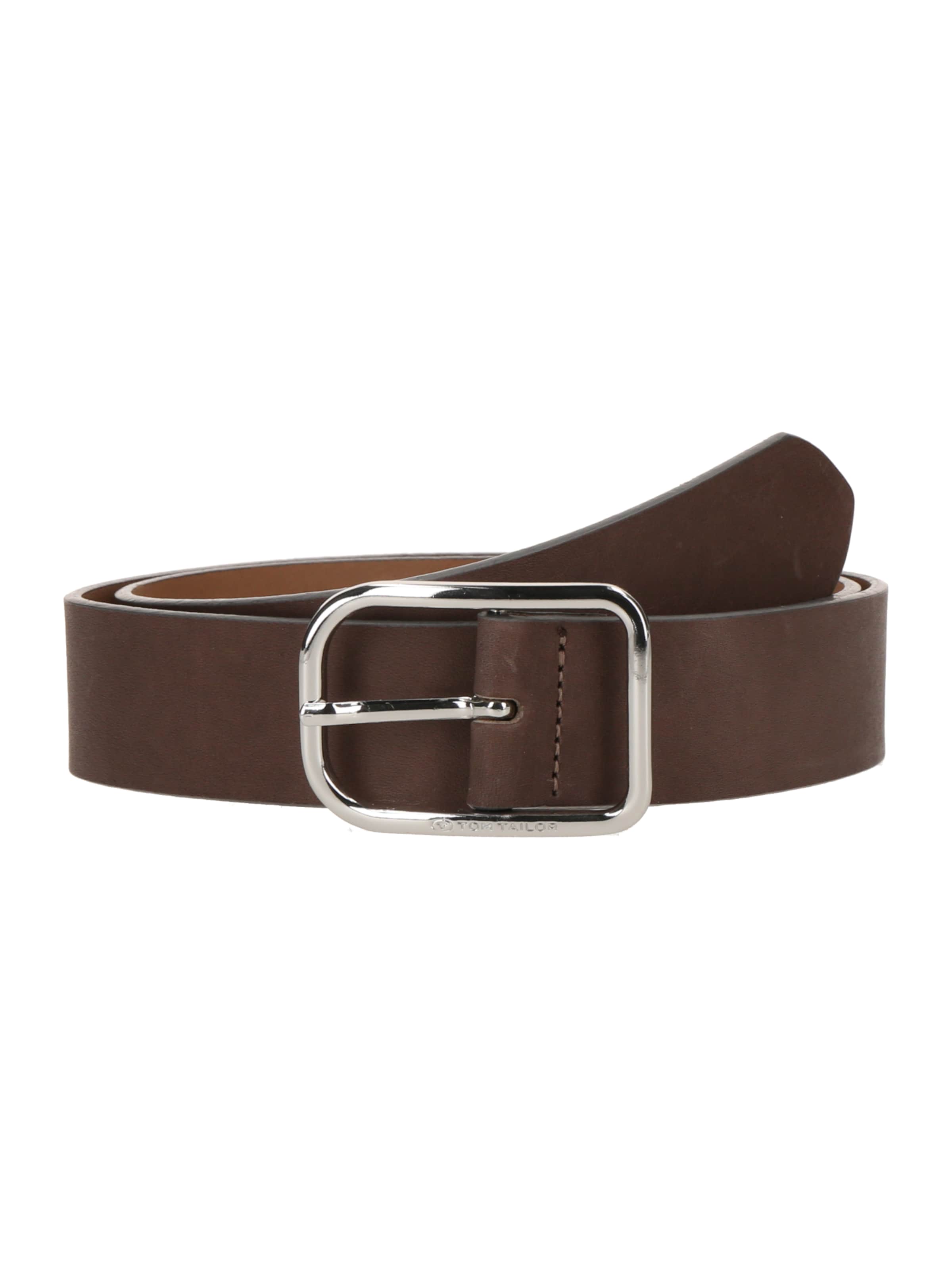 TOM TAILOR Belt 'HELEN' in Brown: front