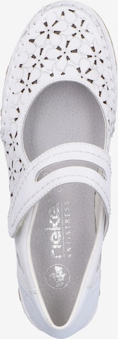 Rieker Ballet Flats with Strap '49977' in White