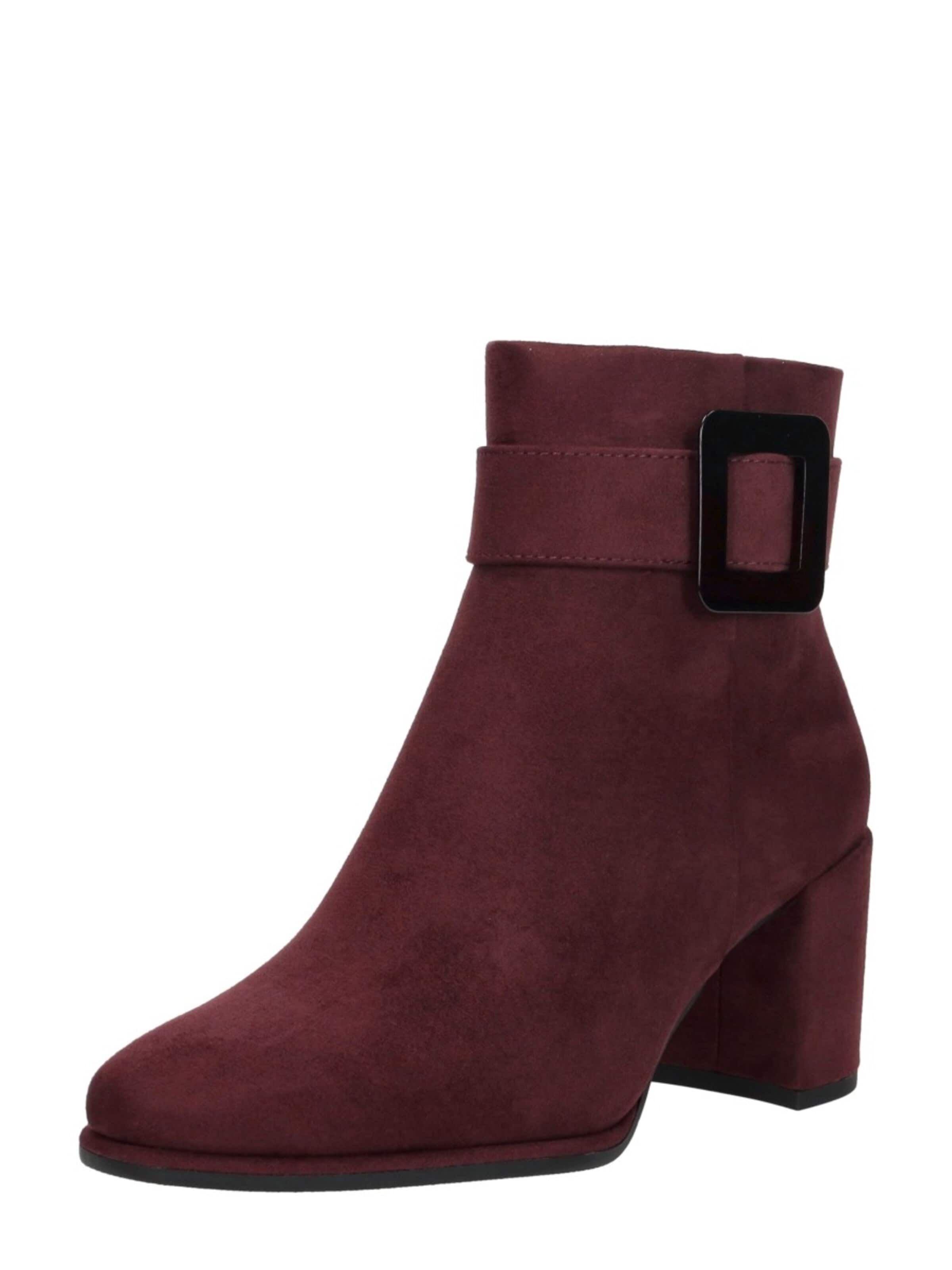 MARCO TOZZI Boots 'Enkellaarsjes Hak' in Rood