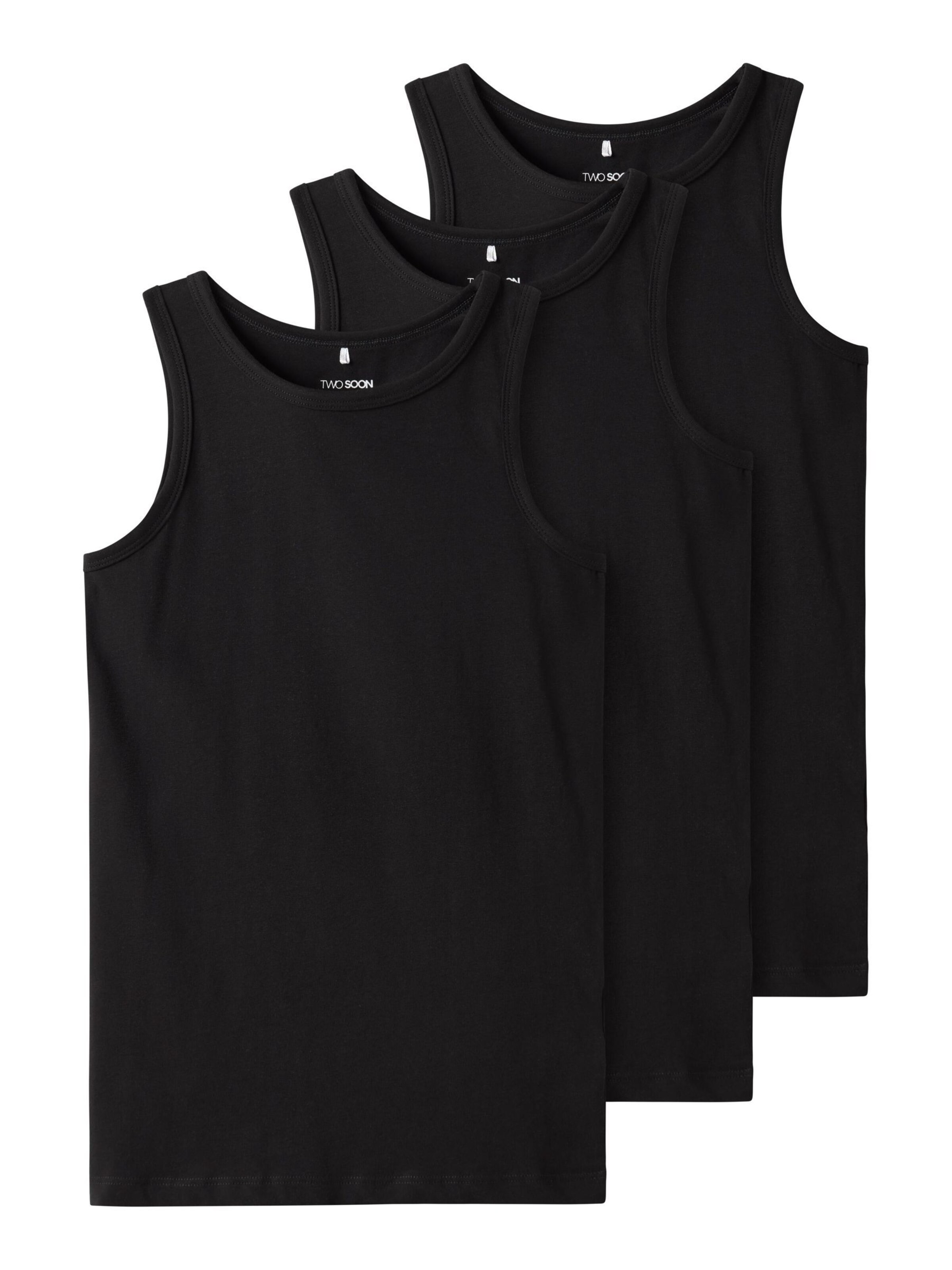 TWO SOON Tílko – černá: přední strana