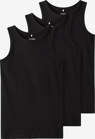 TWO SOON - Camiseta térmica en negro: frente