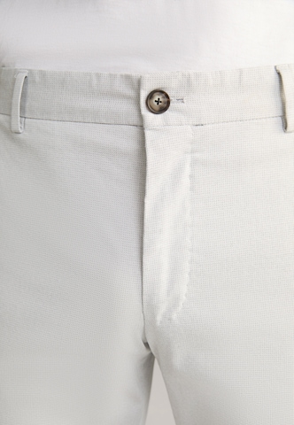 Coupe slim Pantalon à plis 'Hank' JOOP! en blanc