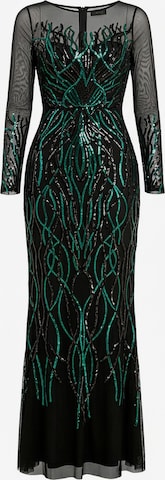 Robe GODDIVA en vert : devant
