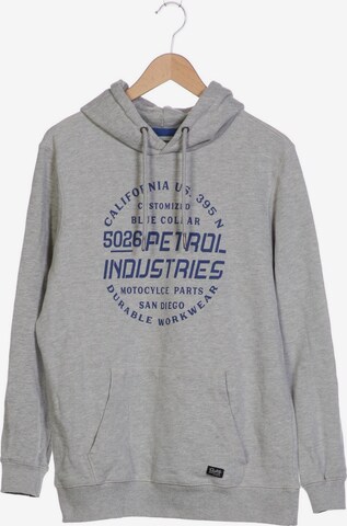 Petrol Industries Sweatshirt & Zip-Up Hoodie in XL in Grey: front