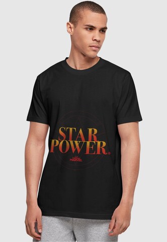 T-Shirt 'Captain Marvel - Star Power' ABSOLUTE CULT en noir : devant