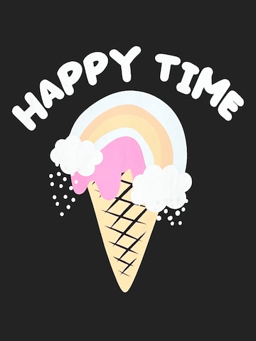 LEAFLETIC Oversizekleid‌ in Schwarz