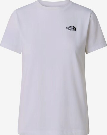 THE NORTH FACE Shirt 'THE NORTH FACE W EVO SD SLM SS TEE T-SHIRT' in Wit: voorkant