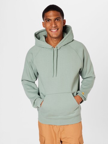 Carhartt WIP Sweatshirt 'Chase' in Green: front