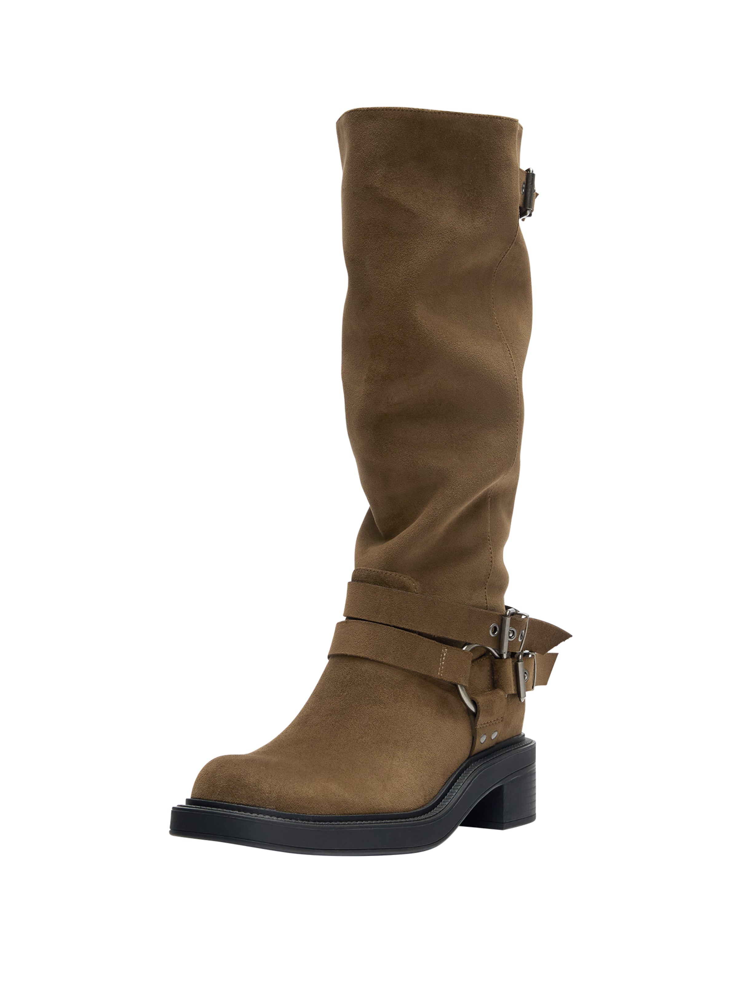 Pull&Bear Cowboy boot in Brown: front