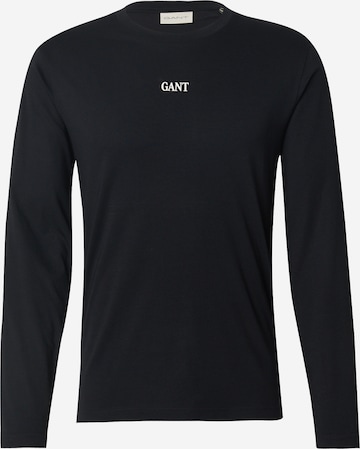 T-Shirt GANT en noir : devant