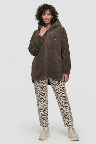 alife & kickin Fleece Jacket 'DominiqueAK T' in Brown