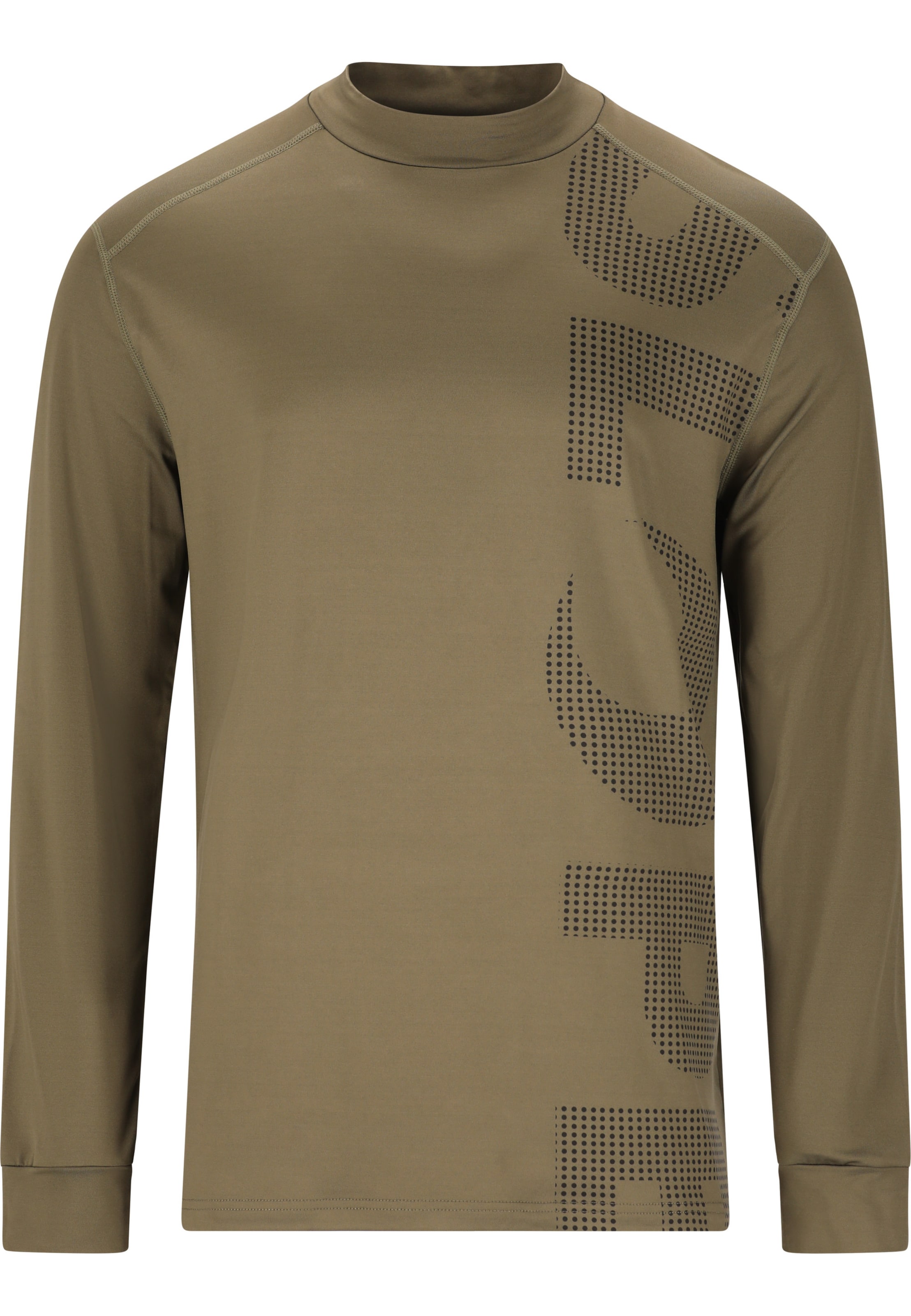 SLOPE Langarmshirt 'Riggs' in Grün: Vorderseite