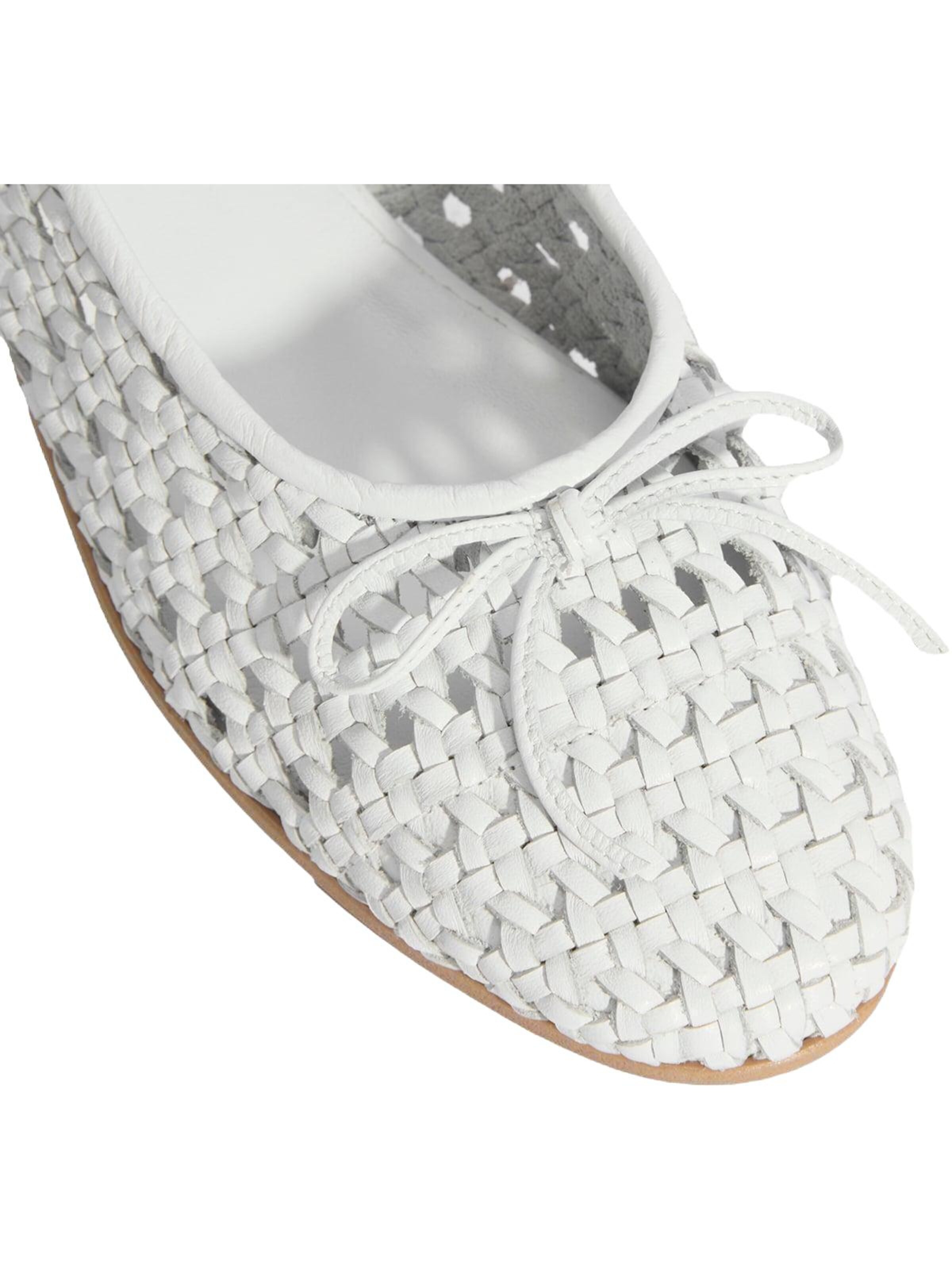 Desa Ballet Flats 'Ballettschuhe' in White
