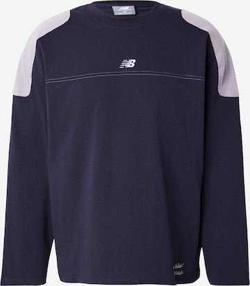new balance T-shirt i blå: framsida