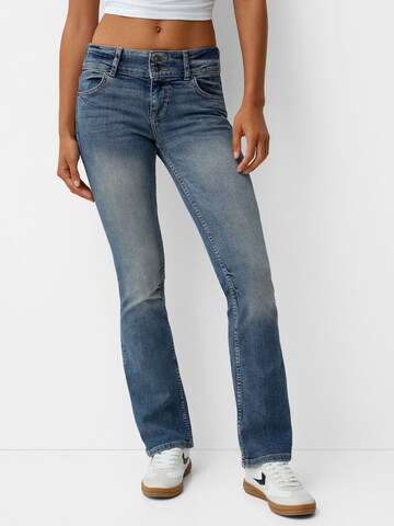 Bershka Bootcut Farkut värissä sininen: etupuoli