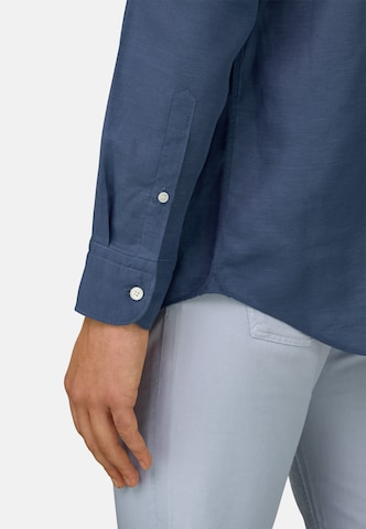 Boggi Milano Regular Fit Hemd in Blau