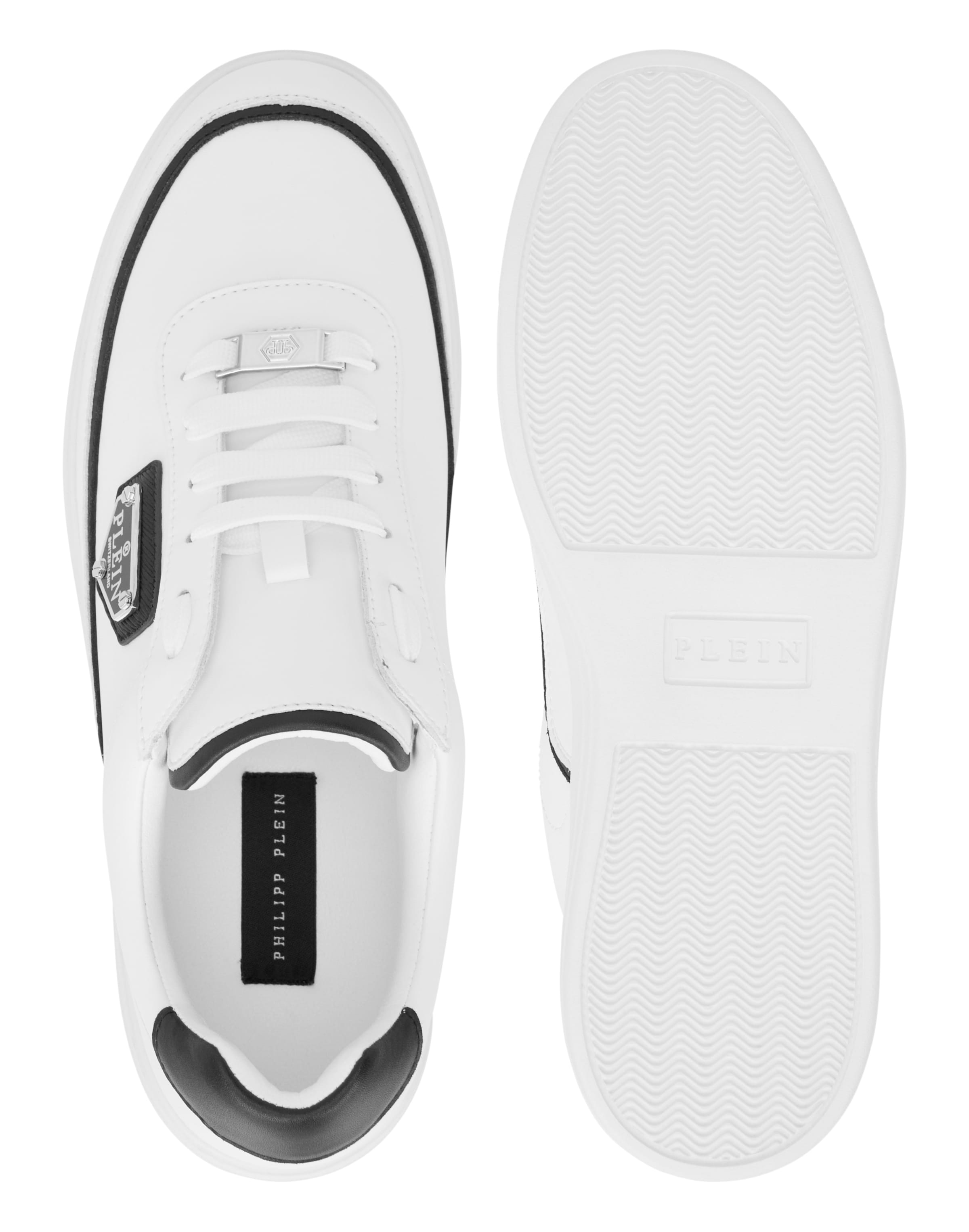 Baskets basses Philipp Plein en blanc