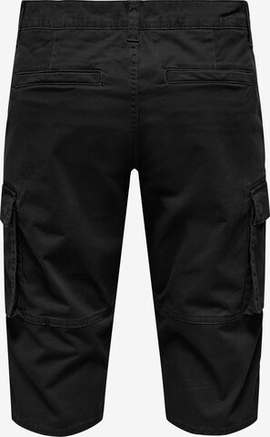 Only & Sons Regular Cargo Pants 'CAM STAGE' in Black