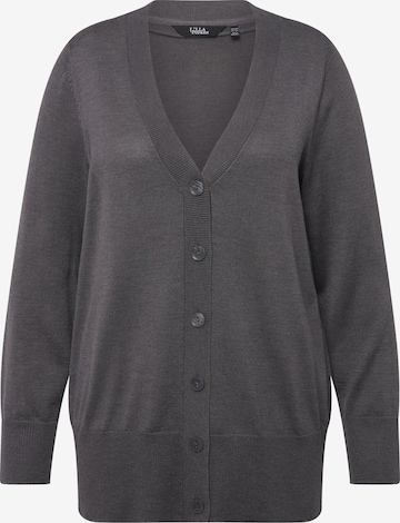 Cardigan Ulla Popken en gris : devant