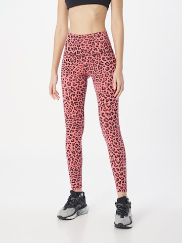 NIKE Slimfit Sportovní kalhoty – pink: přední strana