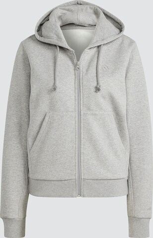 ADIDAS SPORTSWEAR Zip-Up Hoodie in Grey: front