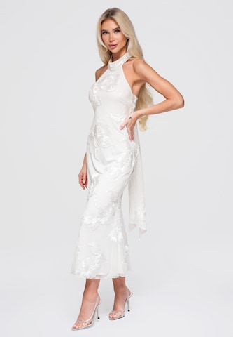 Robe de soirée 'DLR378' Ombre en blanc