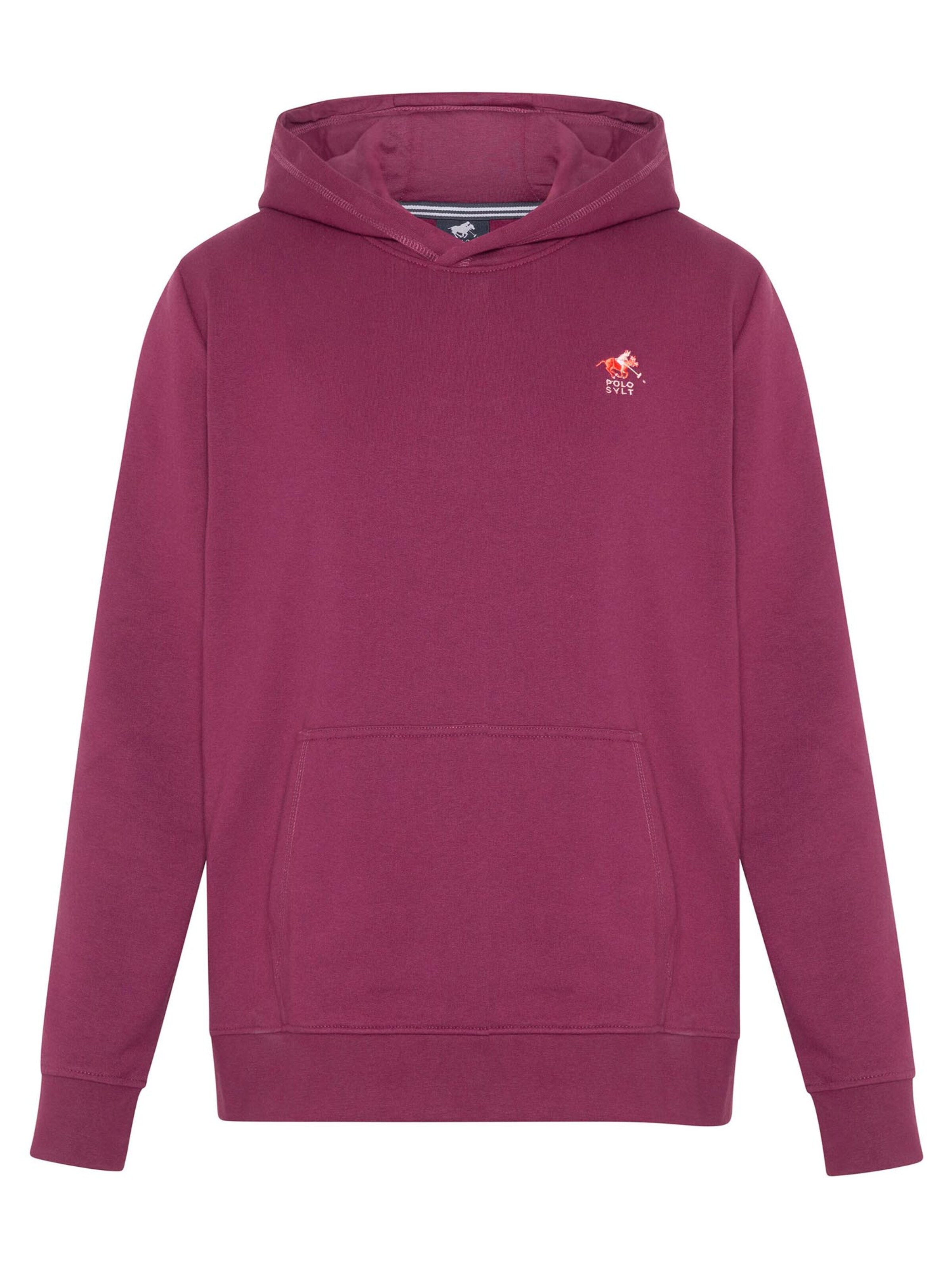 Polo Sylt Sweatshirt 'Basic' in Purple: front